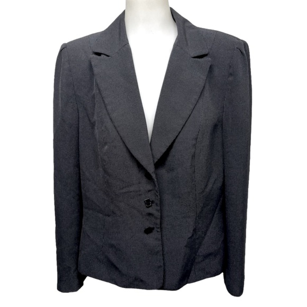 TAHARI Blazer Arthur S. Levine Shoulder Pads Navy Suit Jacket Plus Size …